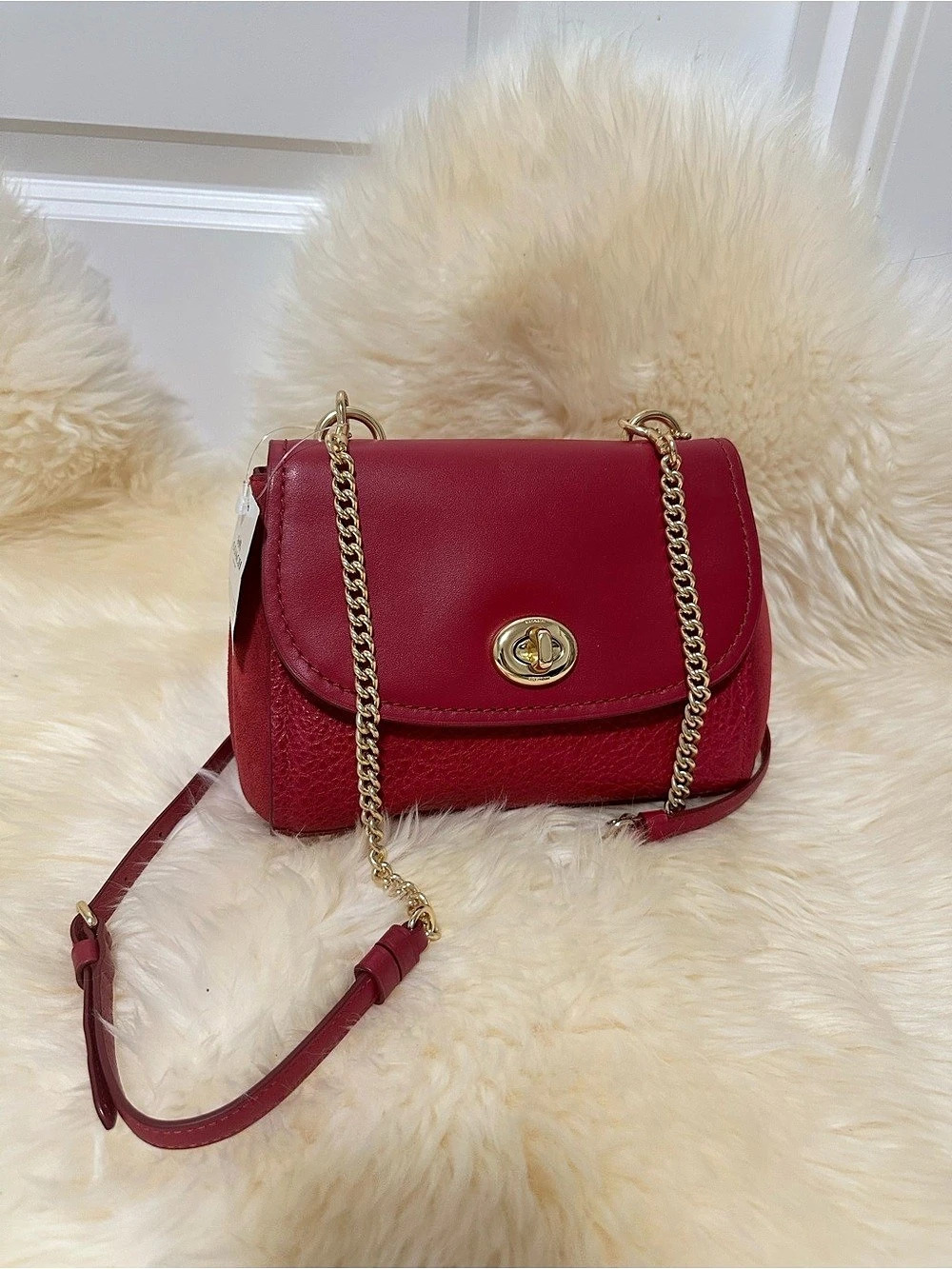 Coach Cassie Crossbody 19 Red Crossbody Bag